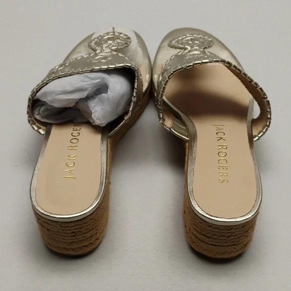 Jack Rogers Marbella Mid Wedge Whipstitch Thong Sandals - Picture 4 of 5